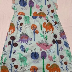 Dinosaur Print Sleeveless Dress